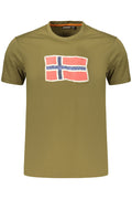 NAPAPIJRI T - SHIRT MANICHE CORTE UOMO VERDE - Grandi Firme Lab