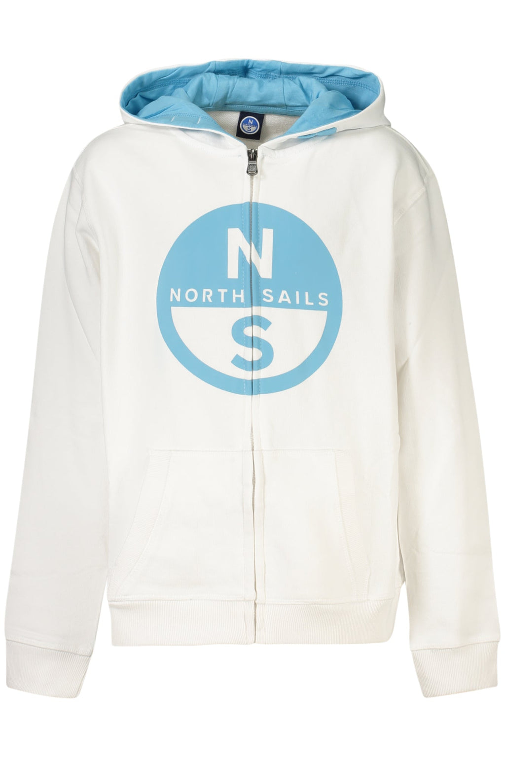 NORTH SAILS FELPA CON ZIP BAMBINO BIANCO - Grandi Firme Lab