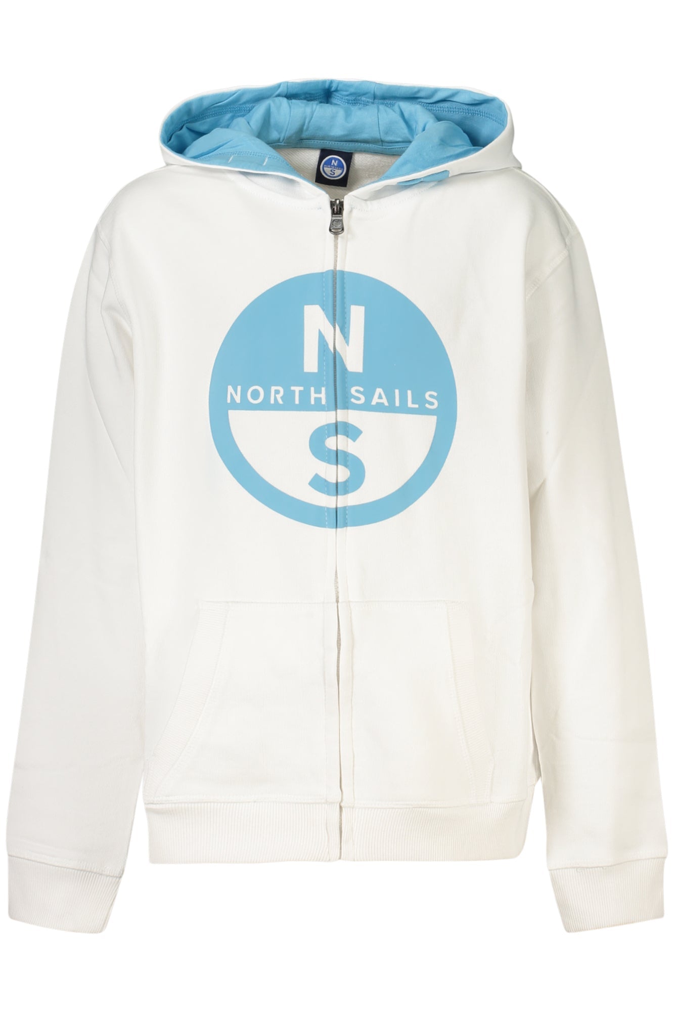 NORTH SAILS FELPA CON ZIP BAMBINO BIANCO - Grandi Firme Lab
