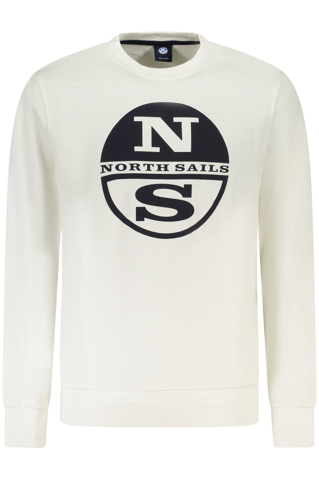 NORTH SAILS FELPA SENZA ZIP UOMO BIANCO - Grandi Firme Lab