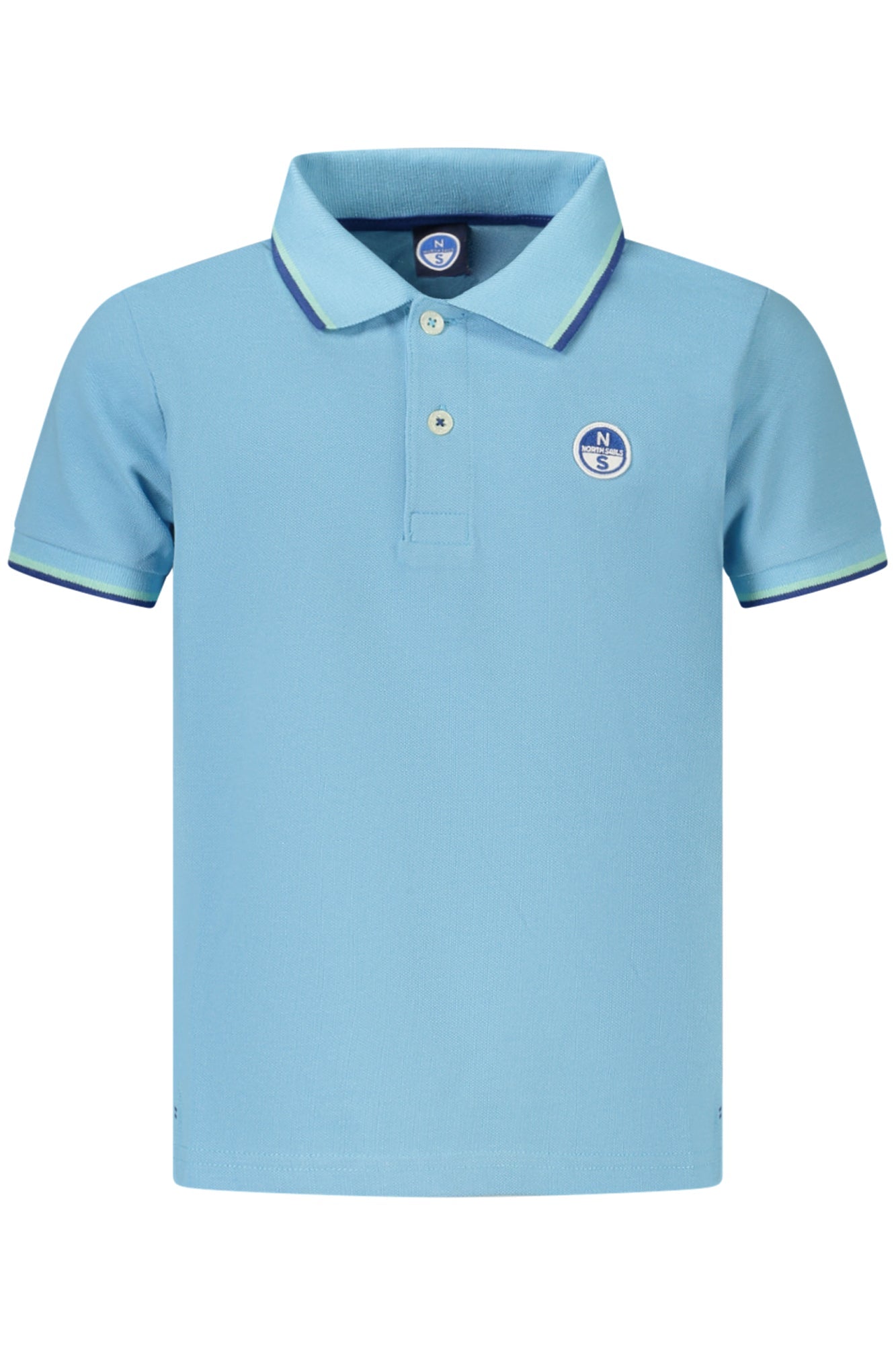 NORTH SAILS POLO MANICHE CORTE BAMBINO AZZURRO - Grandi Firme Lab