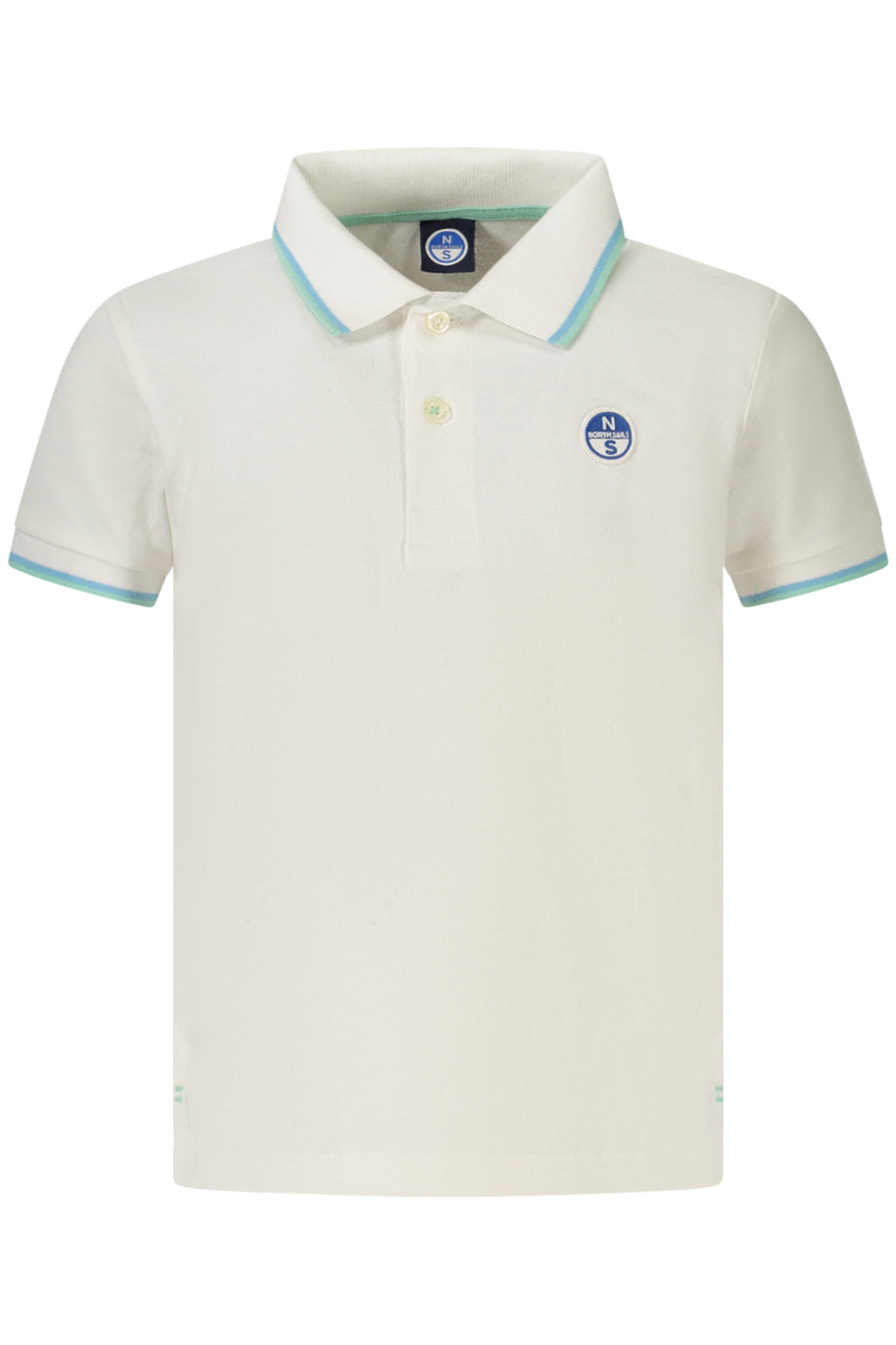 NORTH SAILS POLO MANICHE CORTE BAMBINO BIANCO