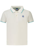 NORTH SAILS POLO MANICHE CORTE BAMBINO BIANCO