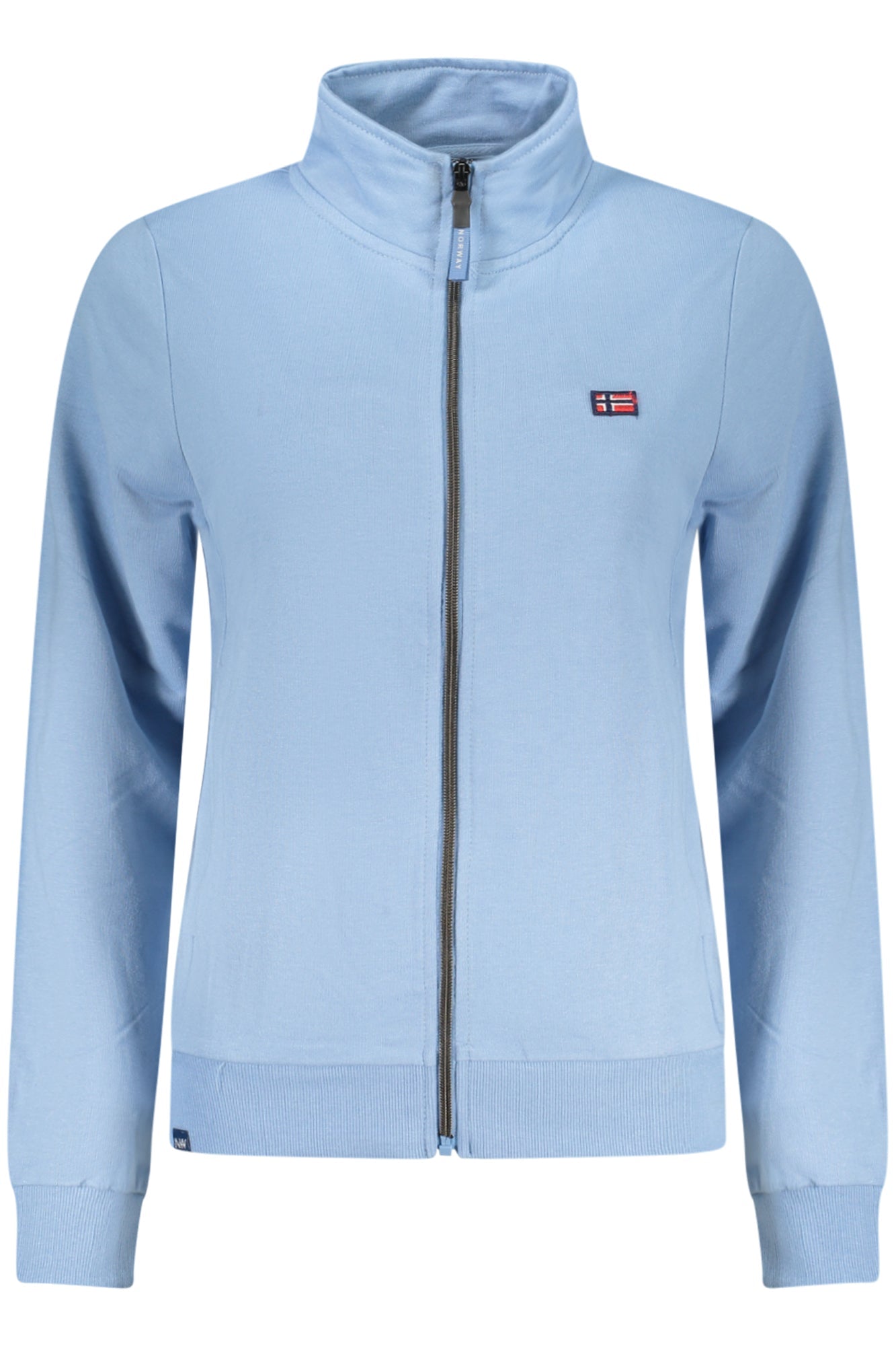 NORWAY 1963 FELPA CON ZIP DONNA AZZURRO - Grandi Firme Lab