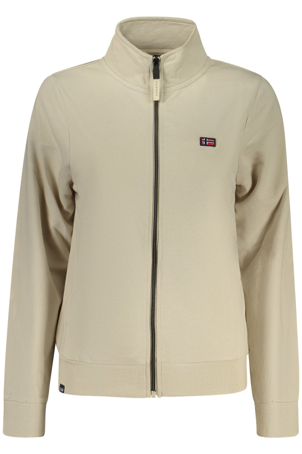 NORWAY 1963 FELPA CON ZIP DONNA BEIGE - Grandi Firme Lab