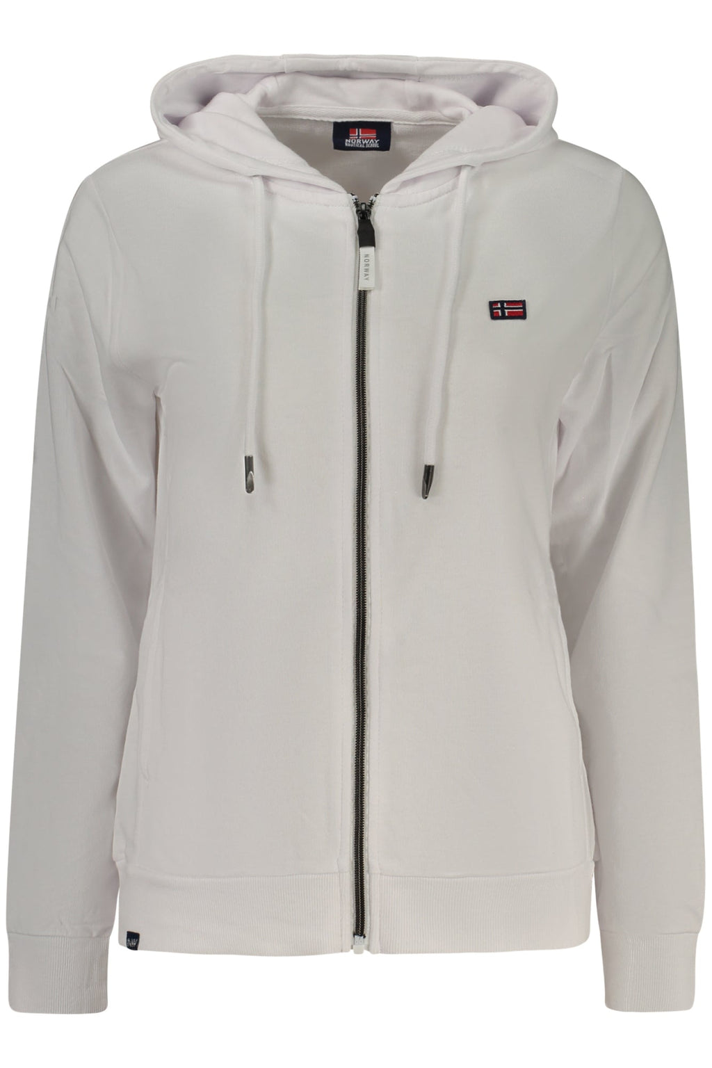 NORWAY 1963 FELPA CON ZIP DONNA BIANCO - Grandi Firme Lab