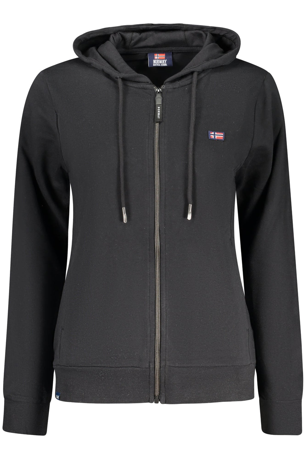 NORWAY 1963 FELPA CON ZIP DONNA NERO - Grandi Firme Lab