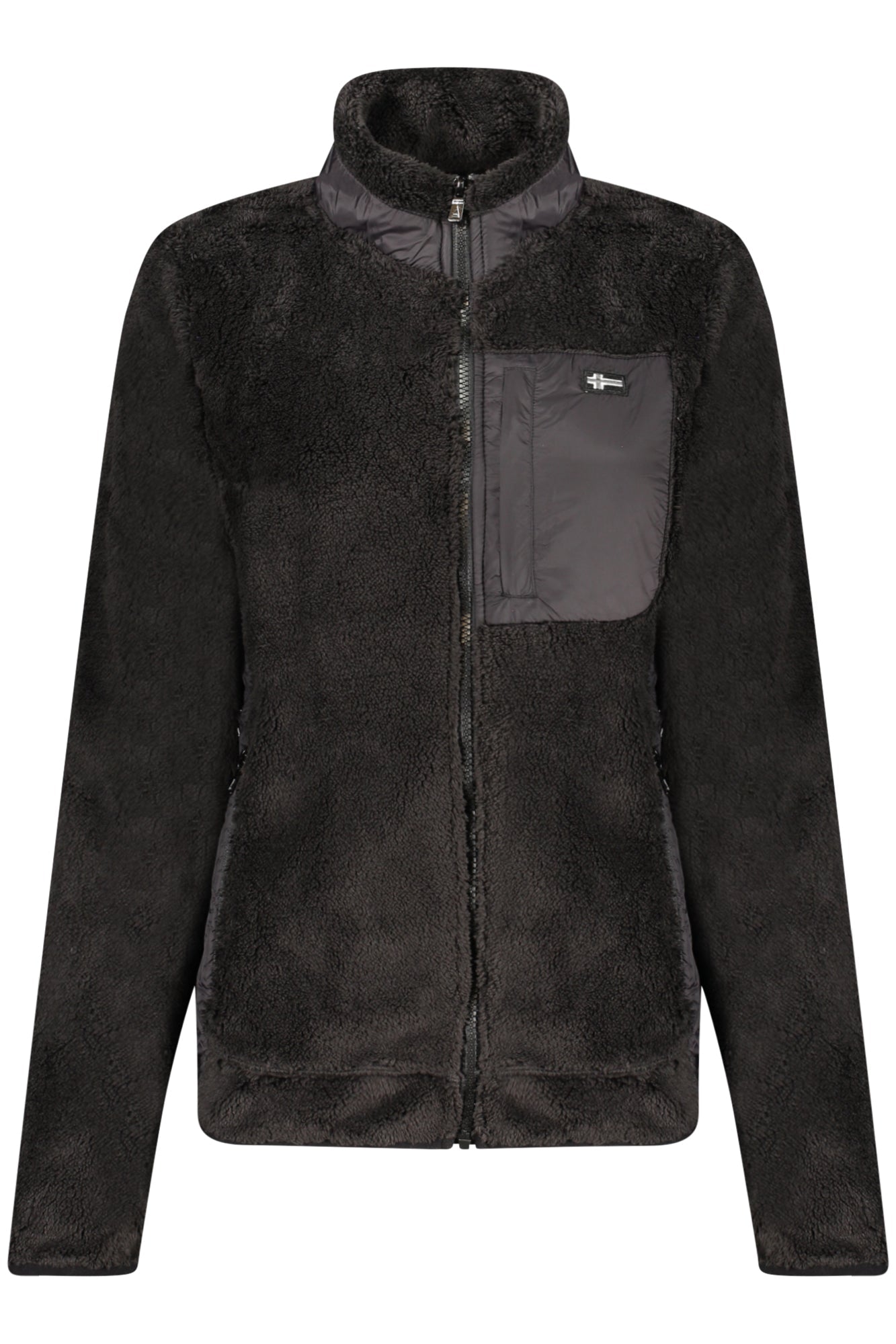 NORWAY 1963 FELPA CON ZIP DONNA NERO - Grandi Firme Lab