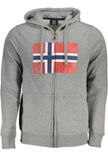 NORWAY 1963 FELPA CON ZIP UOMO GRIGIO - Grandi Firme Lab