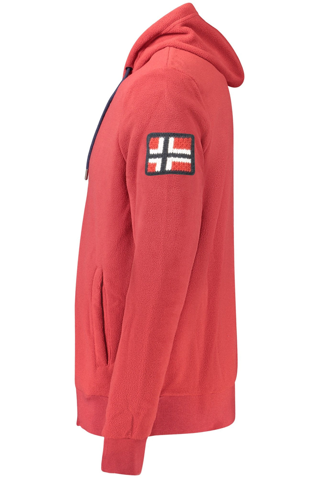 NORWAY 1963 FELPA CON ZIP UOMO ROSSO - Grandi Firme Lab