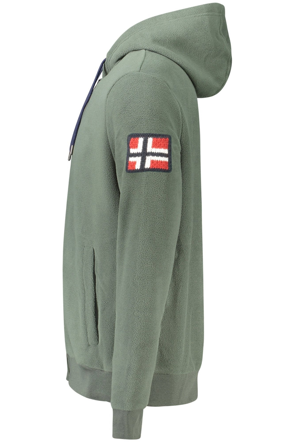 NORWAY 1963 FELPA CON ZIP UOMO VERDE - Grandi Firme Lab
