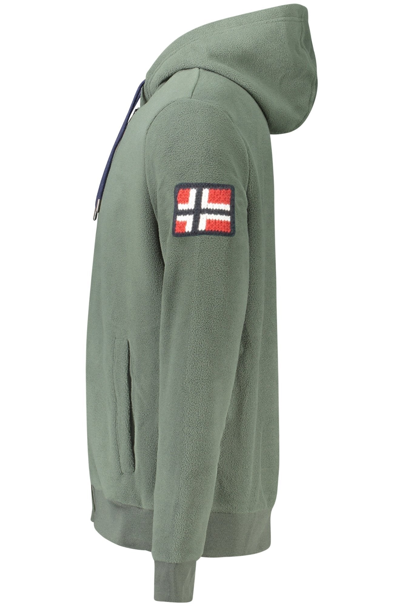 NORWAY 1963 FELPA CON ZIP UOMO VERDE - Grandi Firme Lab