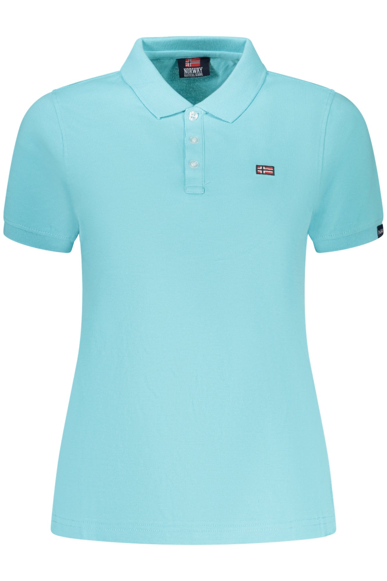 NORWAY 1963 POLO MANICHE CORTE DONNA AZZURRO - Grandi Firme Lab