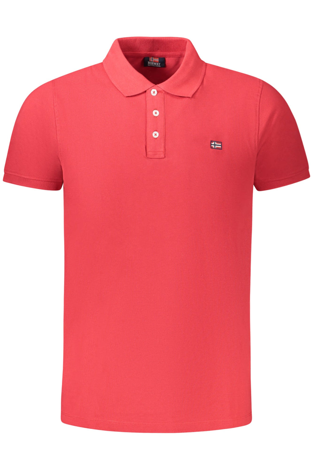 NORWAY 1963 POLO MANICHE CORTE UOMO ROSSO - Grandi Firme Lab