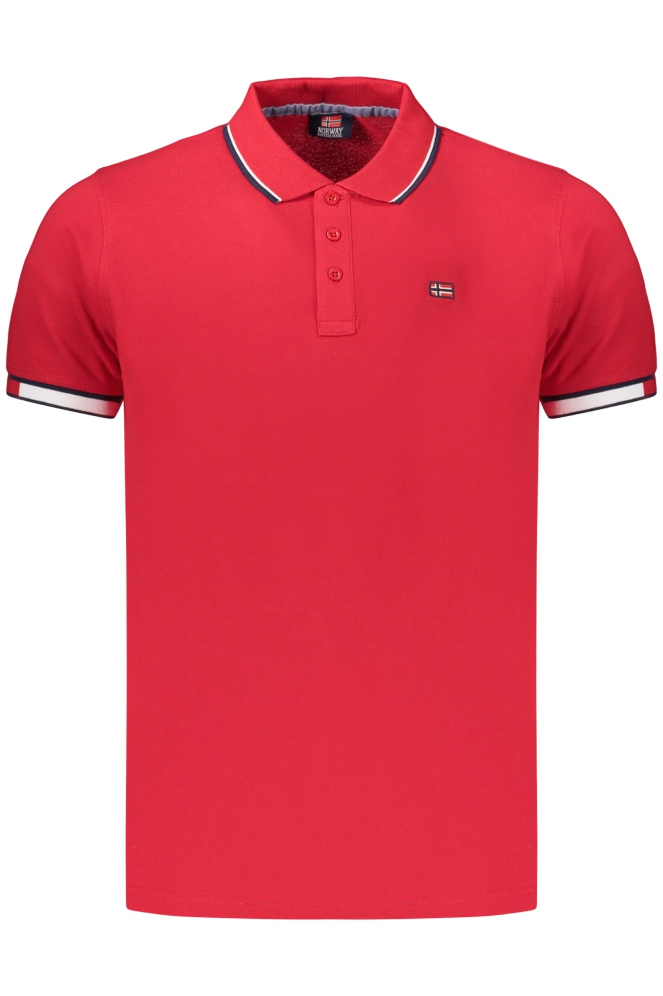 NORWAY 1963 POLO MANICHE CORTE UOMO ROSSO - Grandi Firme Lab