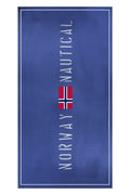 NORWAY 1963 TELO MARE UNISEX BLU - Grandi Firme Lab