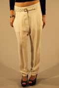 PATRIZIA PEPE PANTALONE DONNA BIANCO - Grandi Firme Lab