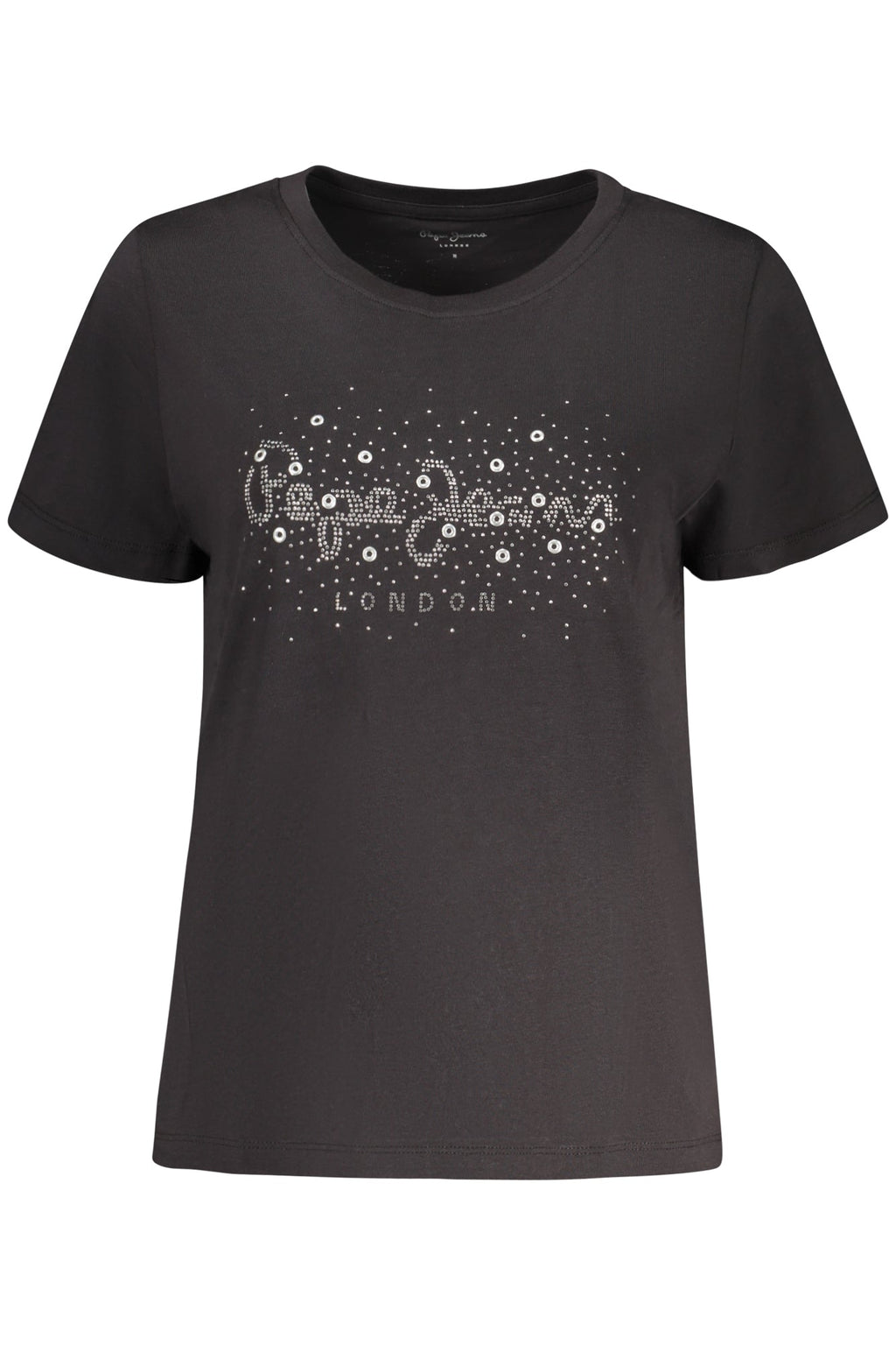 PEPE JEANS T-SHIRT MANICHE CORTE DONNA NERO - Grandi Firme Lab