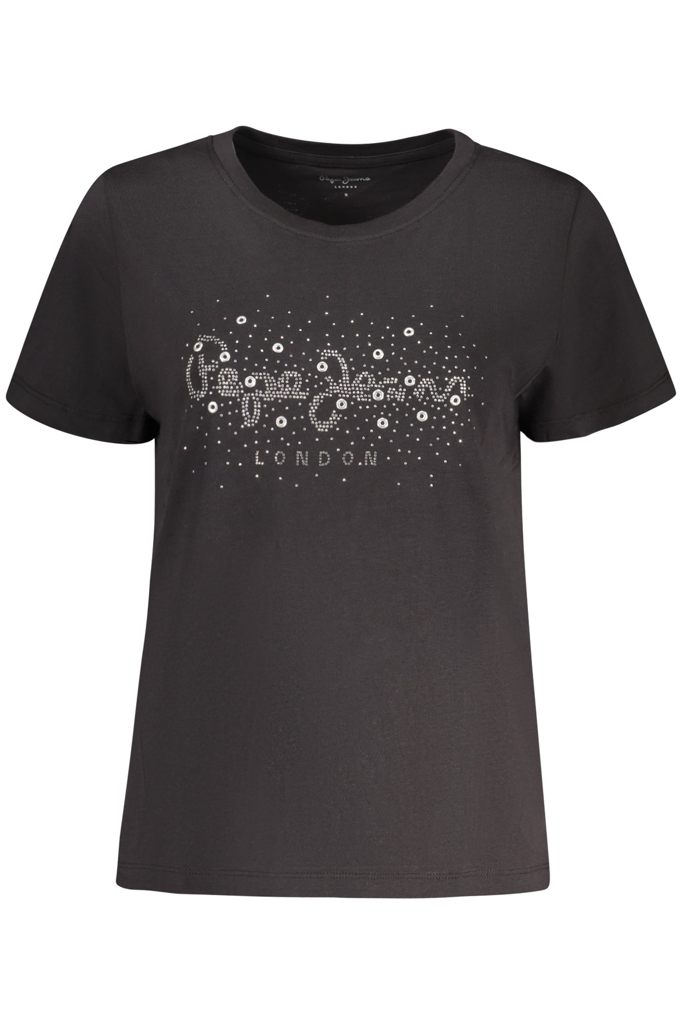 PEPE JEANS T-SHIRT MANICHE CORTE DONNA NERO - Grandi Firme Lab