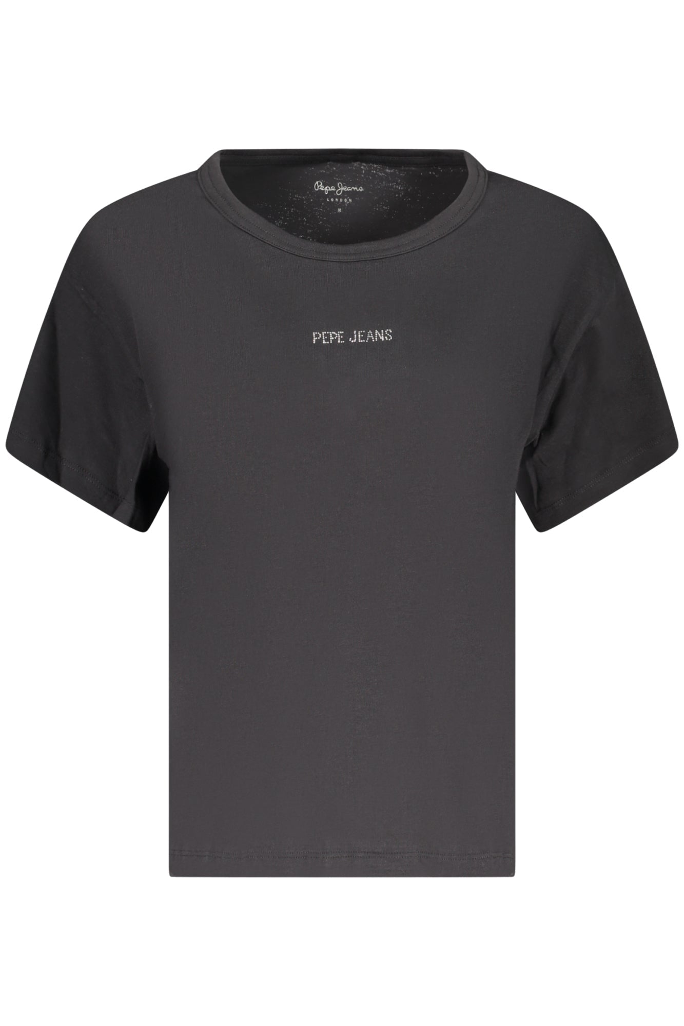 PEPE JEANS T - SHIRT MANICHE CORTE DONNA NERO - Grandi Firme Lab