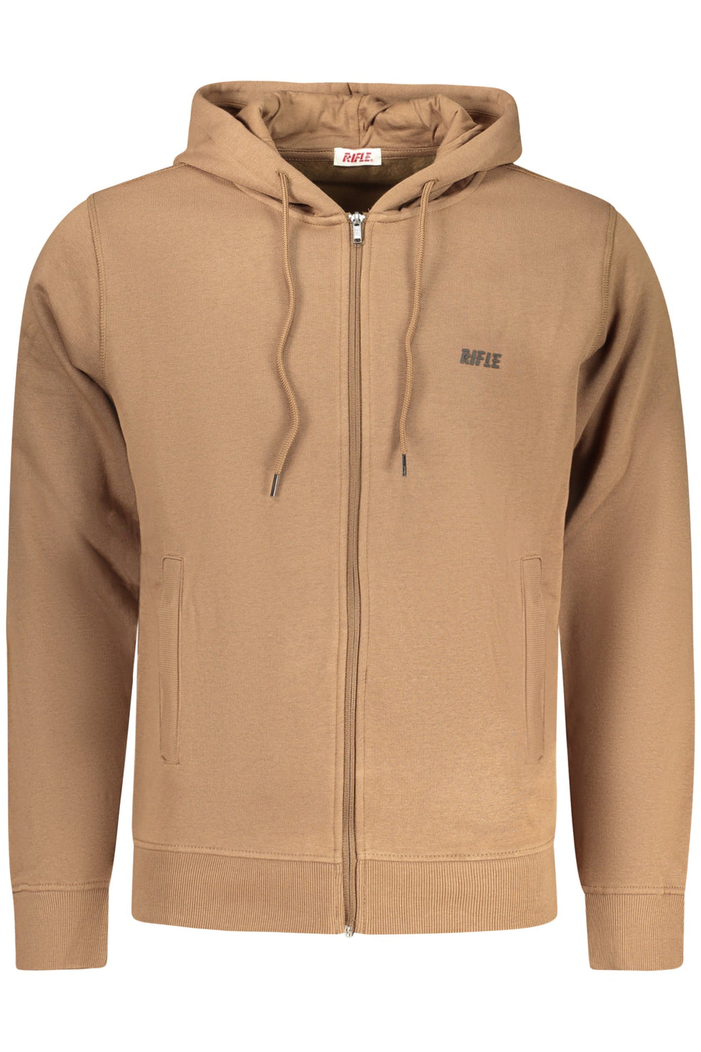 RIFLE FELPA CON ZIP UOMO MARRONE - Grandi Firme Lab