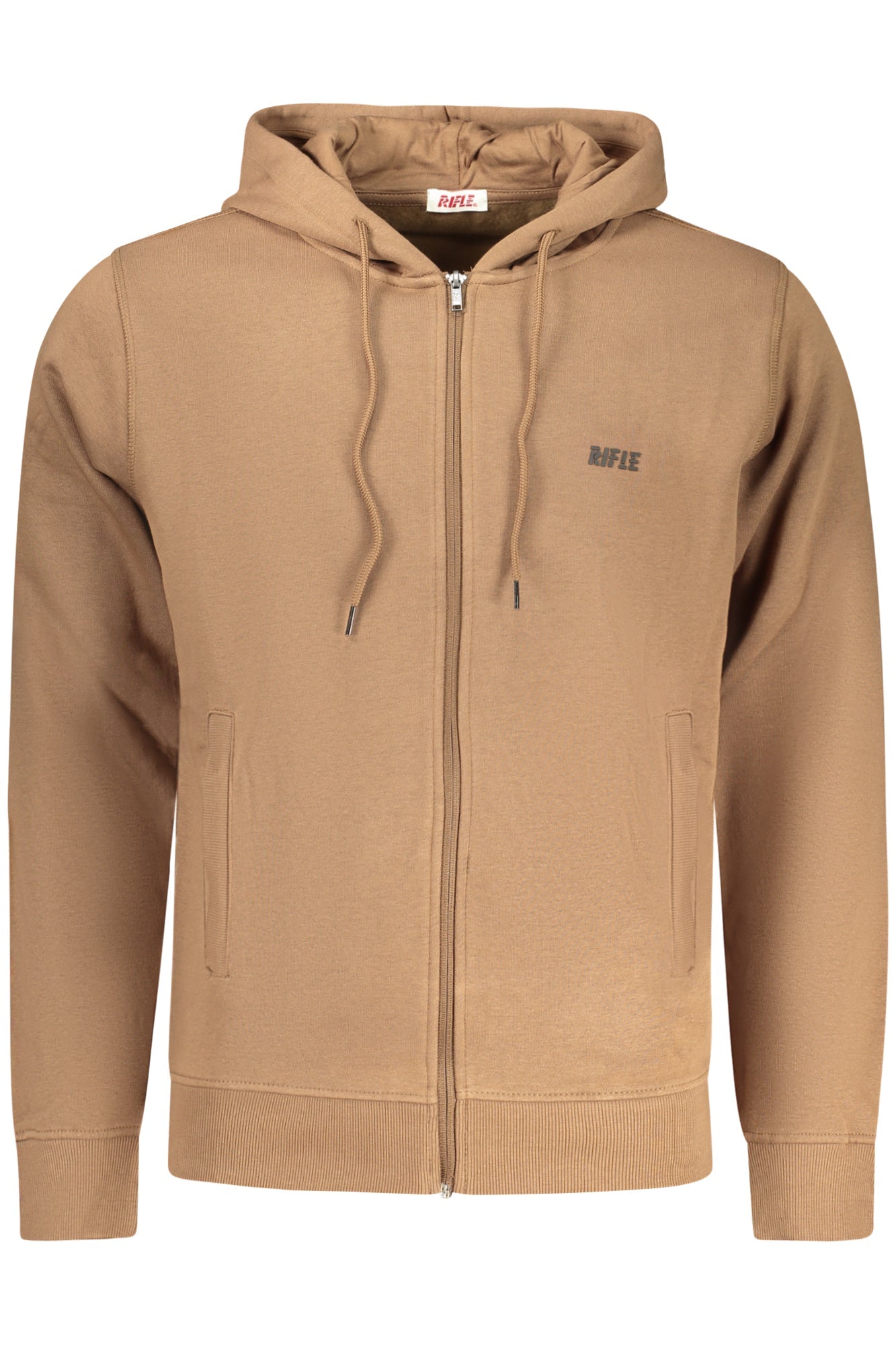 RIFLE FELPA CON ZIP UOMO MARRONE - Grandi Firme Lab