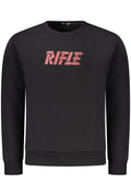 RIFLE FELPA SENZA ZIP UOMO NERO - Grandi Firme Lab