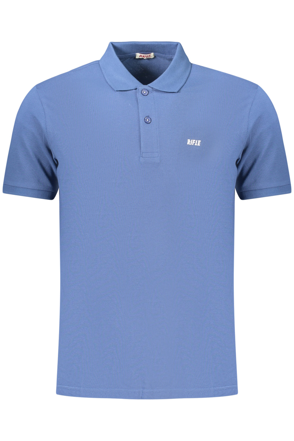 POLO HOMME MANCHES COURTES RIFLE BLEU