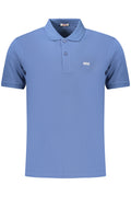 POLO HOMME MANCHES COURTES RIFLE BLEU