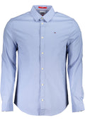 TOMMY HILFIGER CAMICIA MANICHE LUNGHE UOMO AZZURRO - Grandi Firme Lab