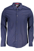 TOMMY HILFIGER CAMICIA MANICHE LUNGHE UOMO BLU - Grandi Firme Lab
