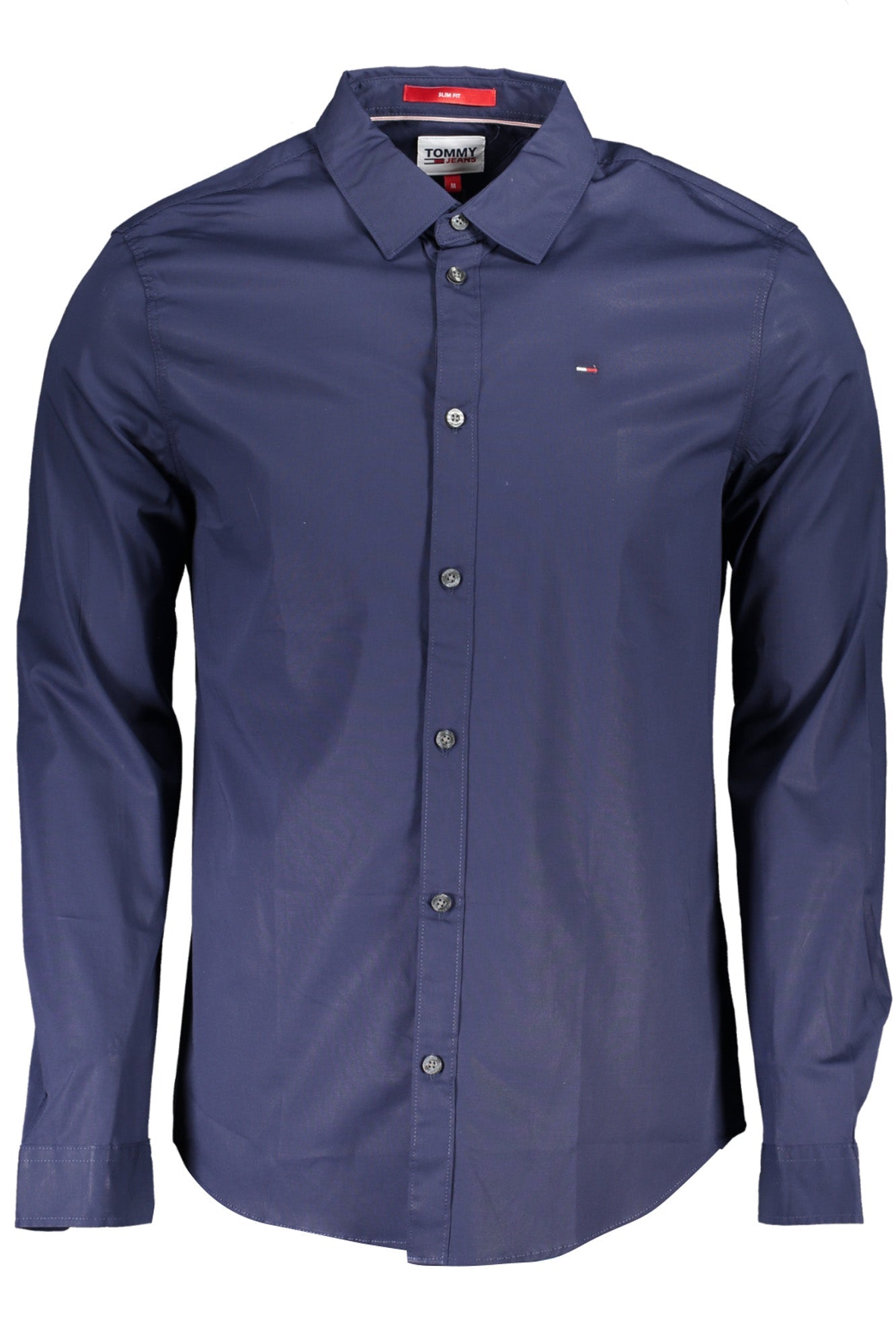 TOMMY HILFIGER CAMICIA MANICHE LUNGHE UOMO BLU - Grandi Firme Lab