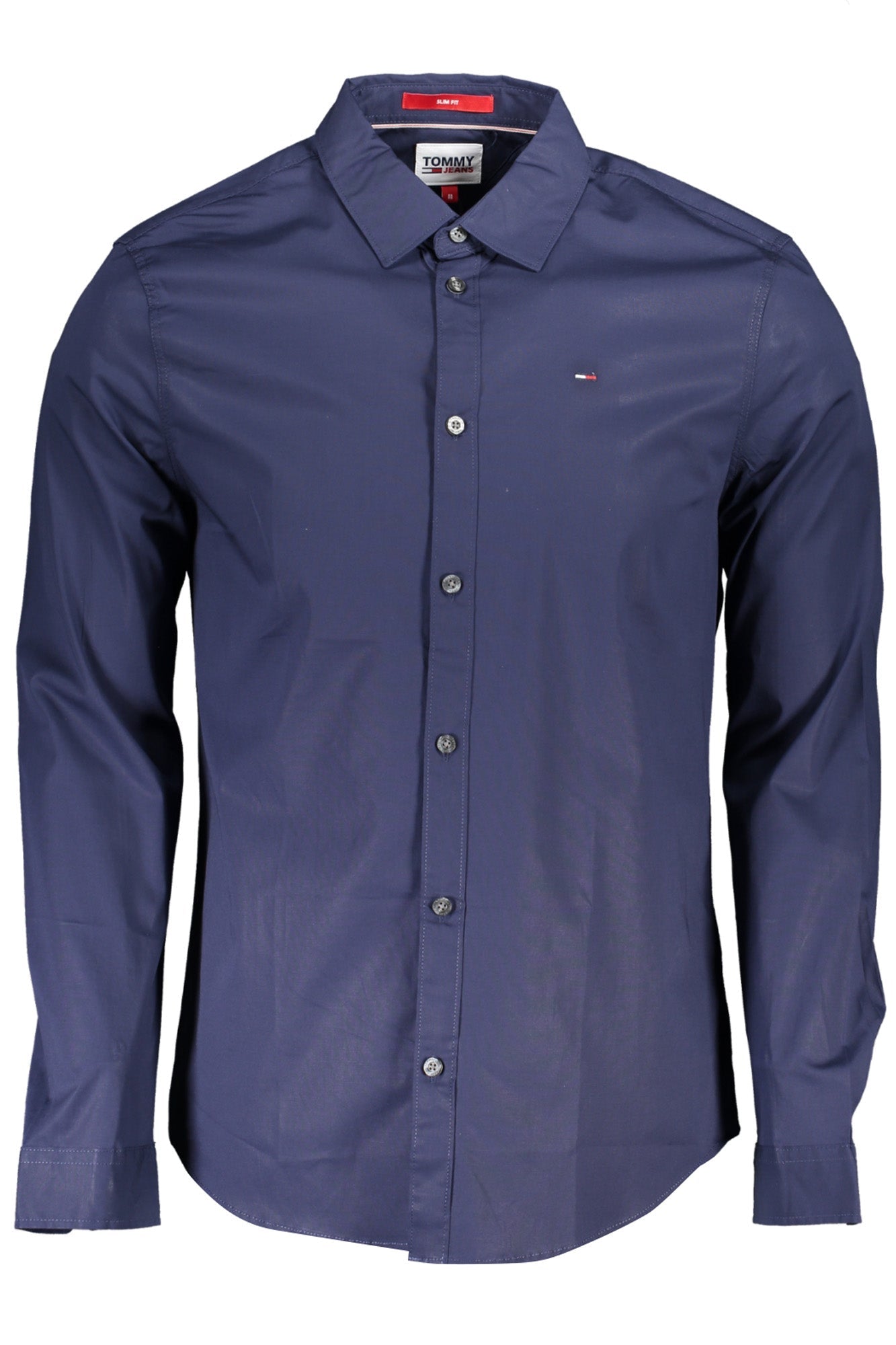 TOMMY HILFIGER CAMICIA MANICHE LUNGHE UOMO BLU - Grandi Firme Lab