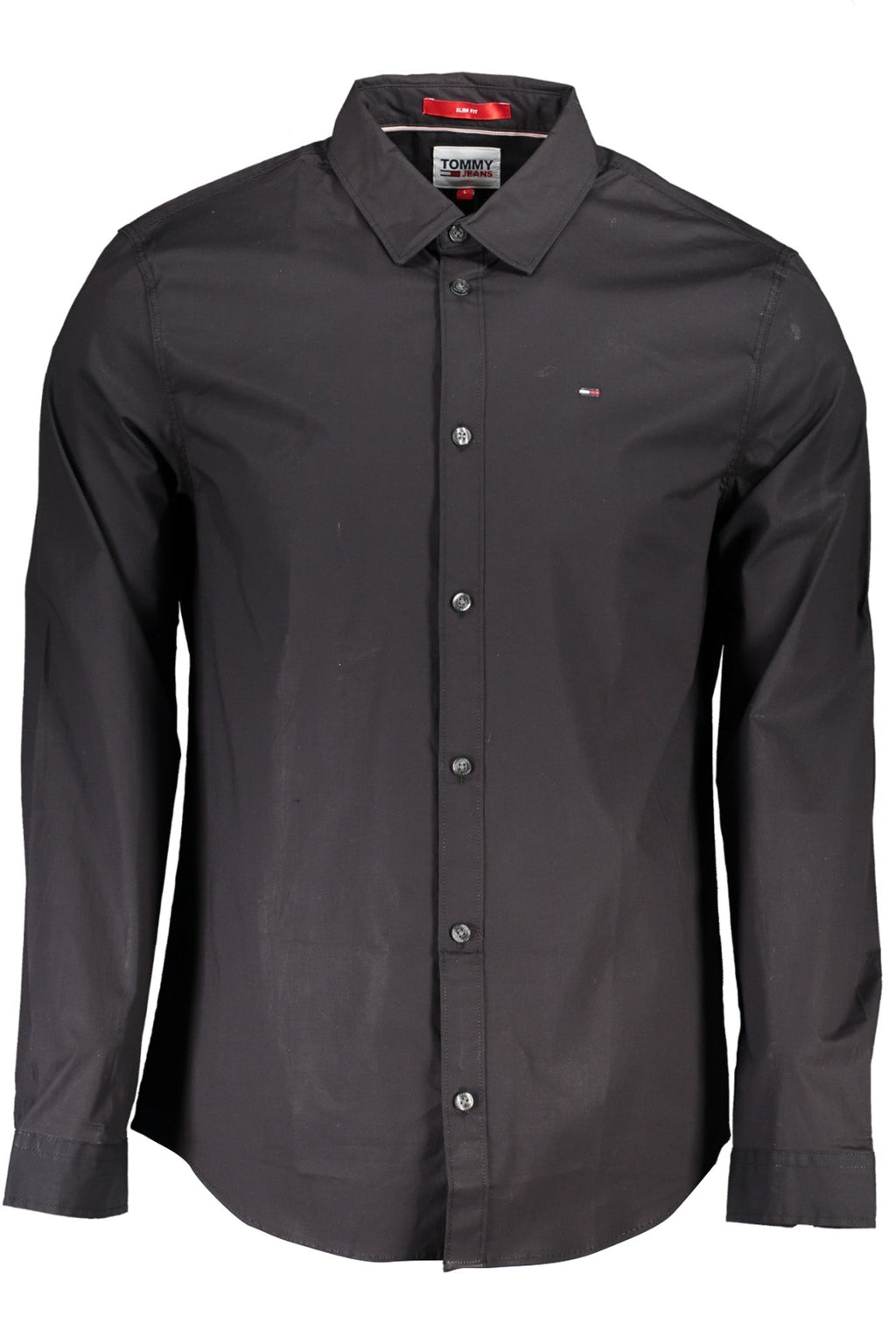 TOMMY HILFIGER CAMICIA MANICHE LUNGHE UOMO NERO - Grandi Firme Lab