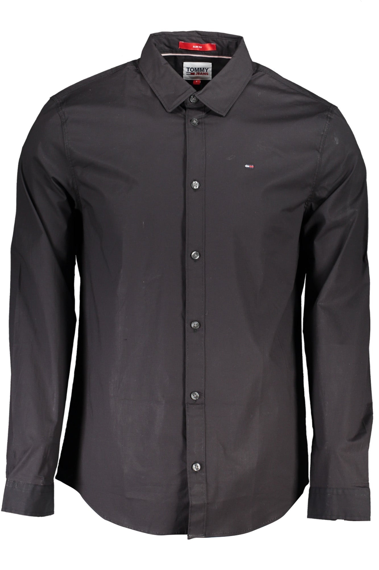 TOMMY HILFIGER CAMICIA MANICHE LUNGHE UOMO NERO - Grandi Firme Lab