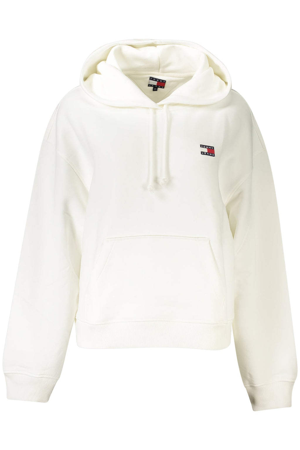 TOMMY HILFIGER FELPA SENZA ZIP DONNA BIANCO - Grandi Firme Lab
