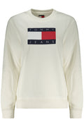 TOMMY HILFIGER FELPA SENZA ZIP DONNA BIANCO - Grandi Firme Lab