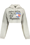 TOMMY HILFIGER FELPA SENZA ZIP DONNA GRIGIO - Grandi Firme Lab
