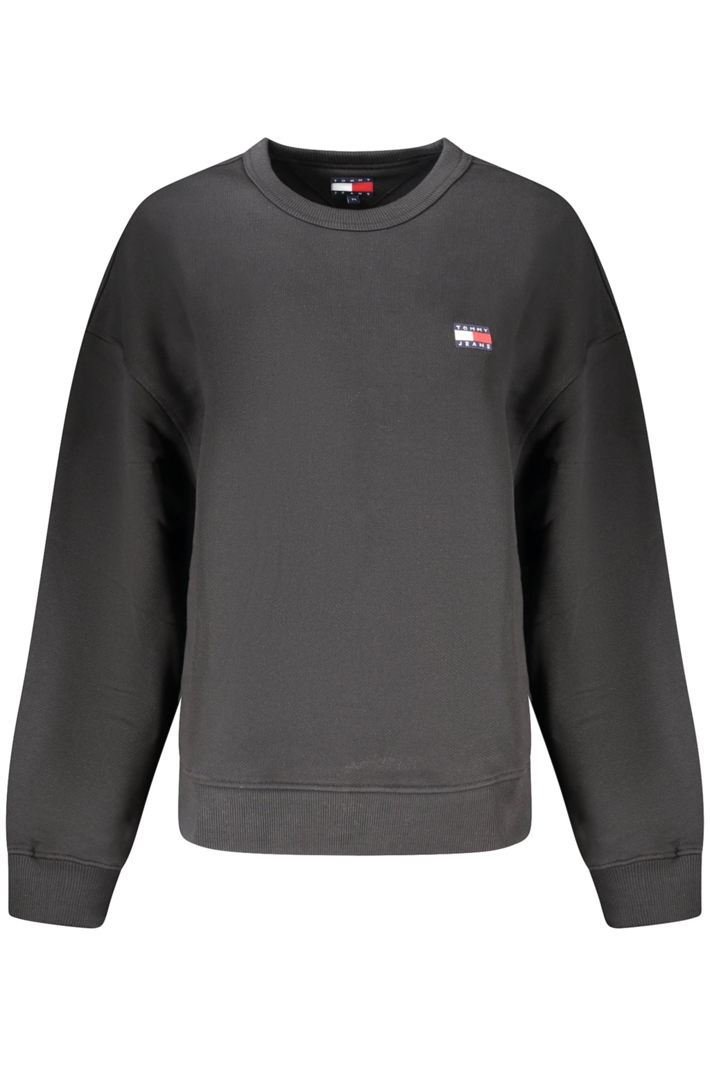TOMMY HILFIGER FELPA SENZA ZIP DONNA NERO - Grandi Firme Lab