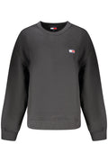TOMMY HILFIGER FELPA SENZA ZIP DONNA NERO - Grandi Firme Lab