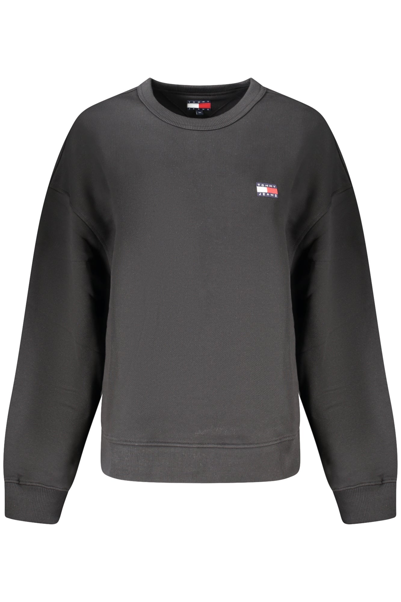TOMMY HILFIGER FELPA SENZA ZIP DONNA NERO - Grandi Firme Lab