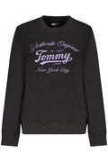TOMMY HILFIGER FELPA SENZA ZIP DONNA NERO - Grandi Firme Lab