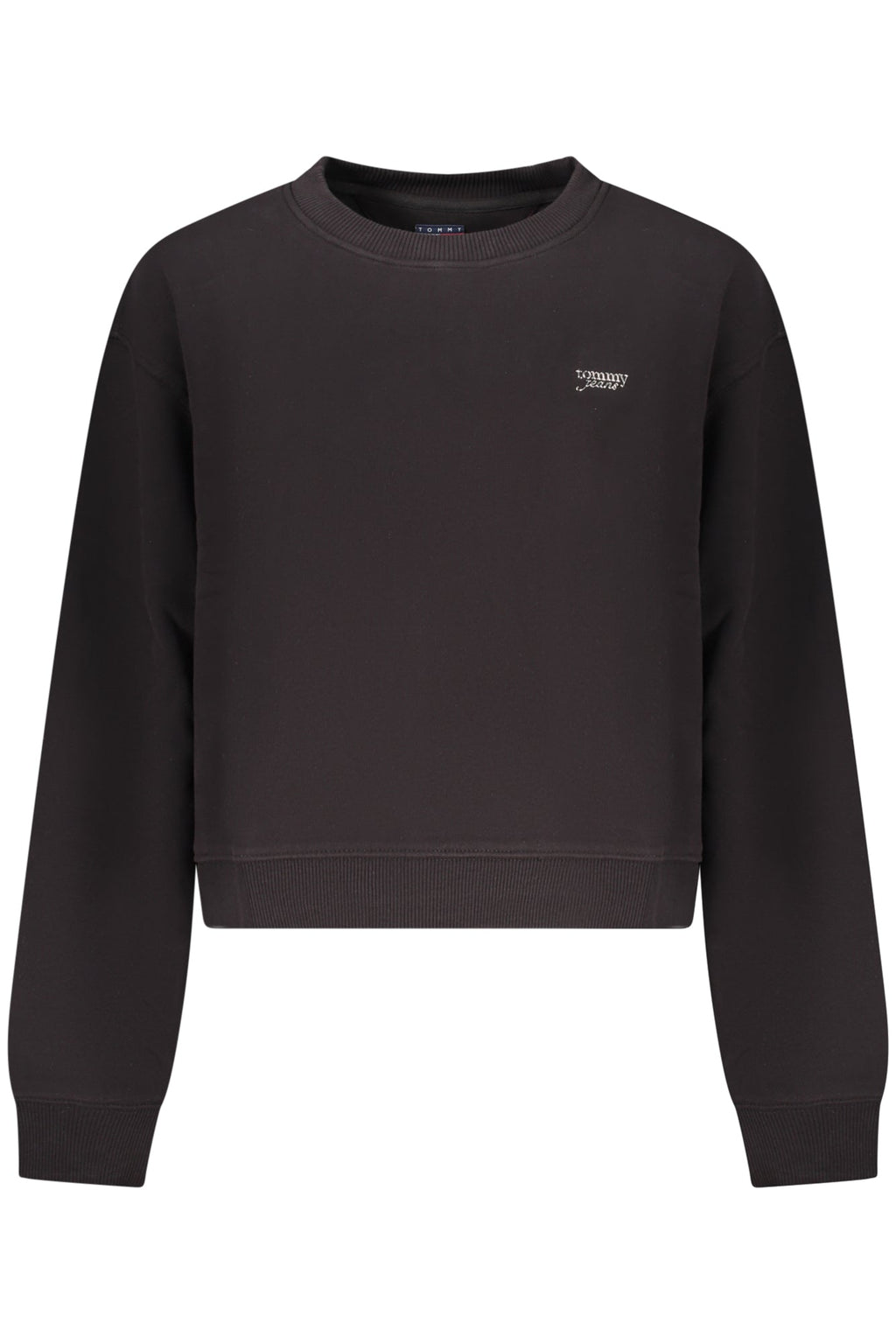 TOMMY HILFIGER FELPA SENZA ZIP DONNA NERO - Grandi Firme Lab