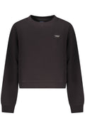 TOMMY HILFIGER FELPA SENZA ZIP DONNA NERO - Grandi Firme Lab