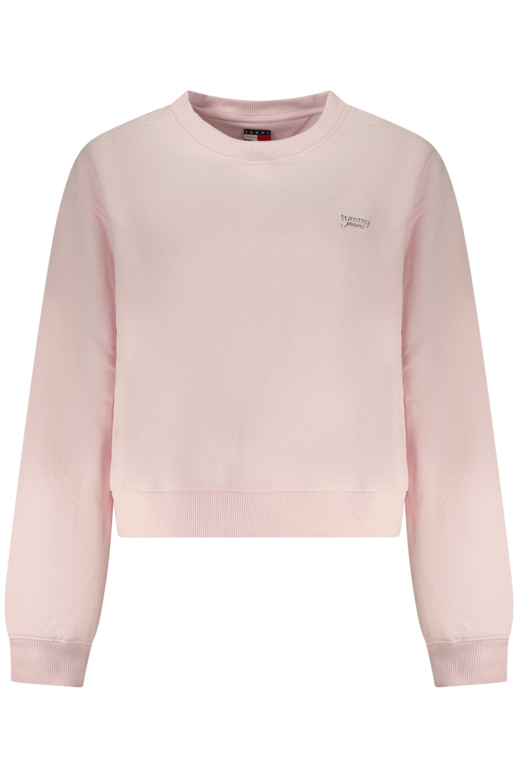 TOMMY HILFIGER FELPA SENZA ZIP DONNA ROSA - Grandi Firme Lab