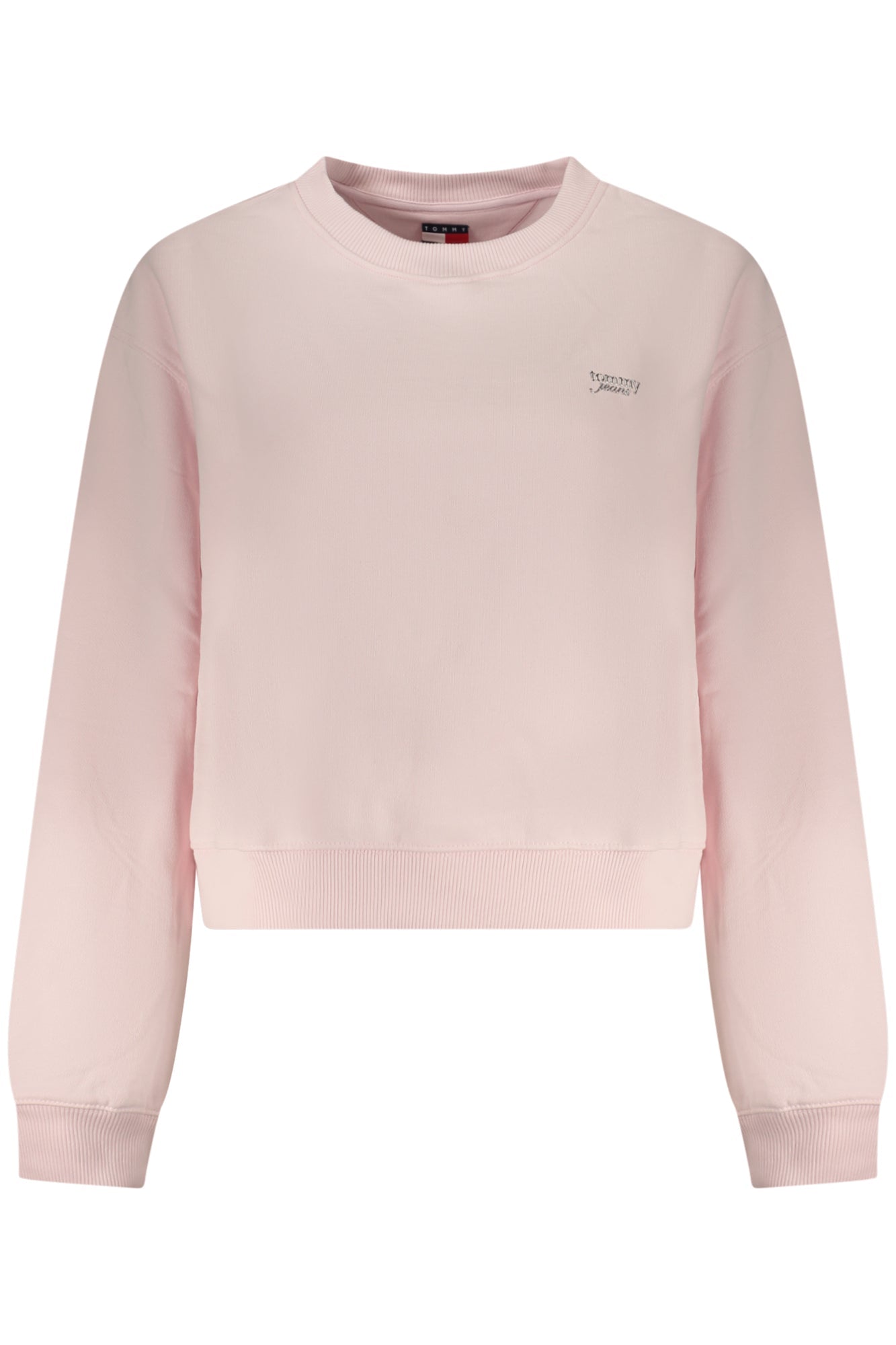 TOMMY HILFIGER FELPA SENZA ZIP DONNA ROSA - Grandi Firme Lab
