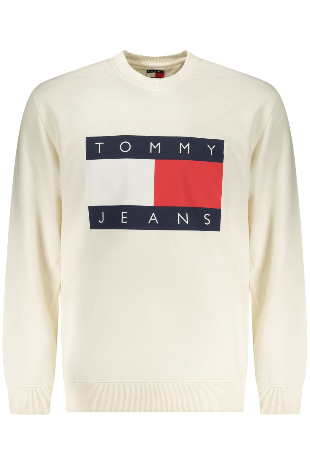 TOMMY HILFIGER FELPA SENZA ZIP UOMO BIANCO - Grandi Firme Lab