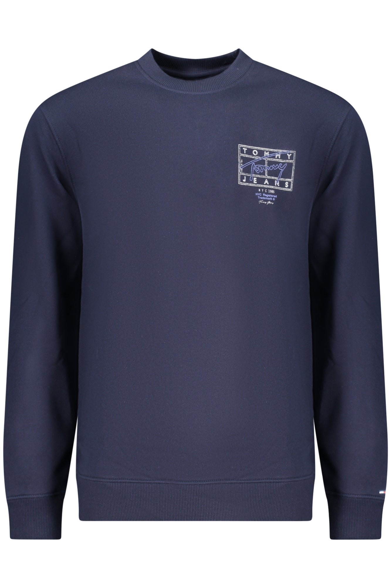 TOMMY HILFIGER FELPA SENZA ZIP UOMO BLU - Grandi Firme Lab