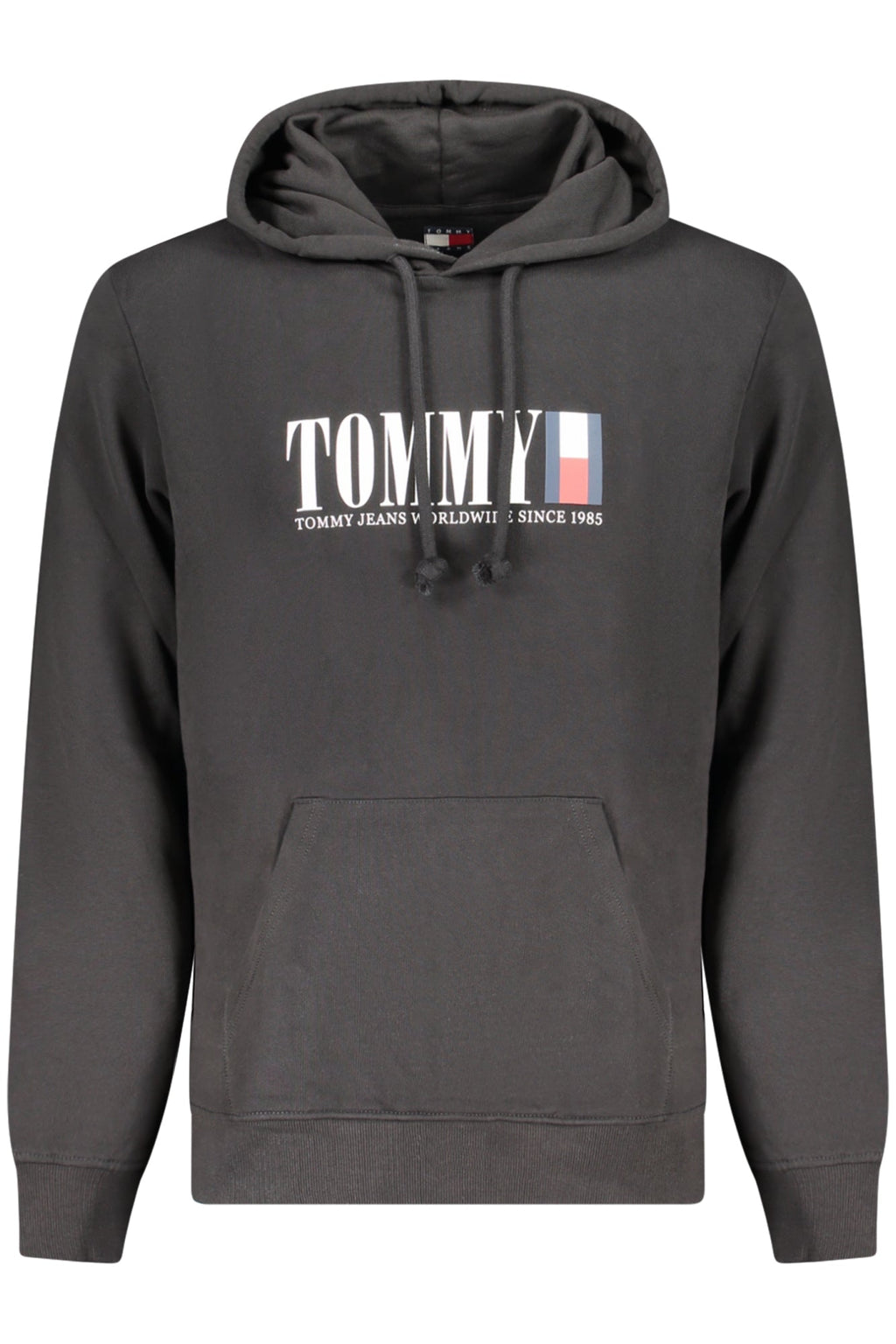 TOMMY HILFIGER FELPA SENZA ZIP UOMO NERO - Grandi Firme Lab