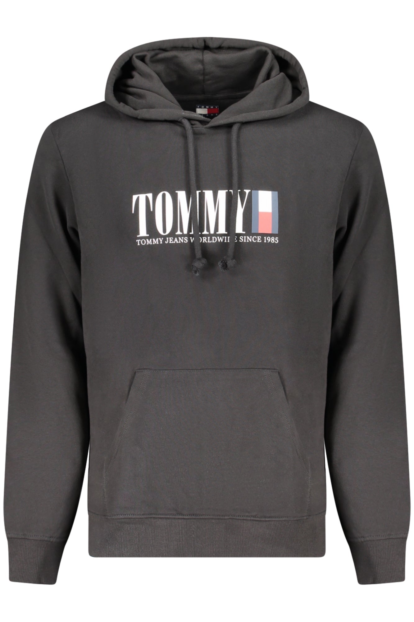 TOMMY HILFIGER FELPA SENZA ZIP UOMO NERO - Grandi Firme Lab